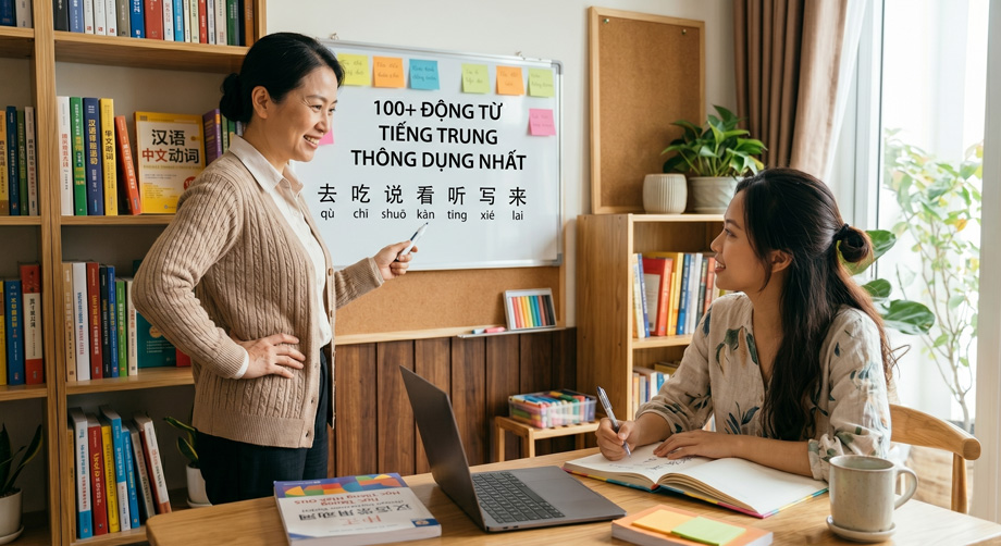 Động từ tiếng Trung