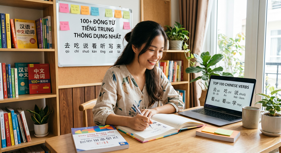 Động từ tiếng Trung